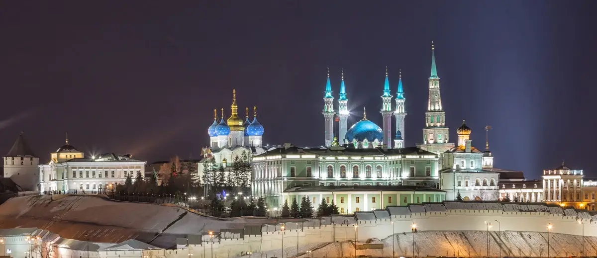 Ночная Казань с разных ракурсов