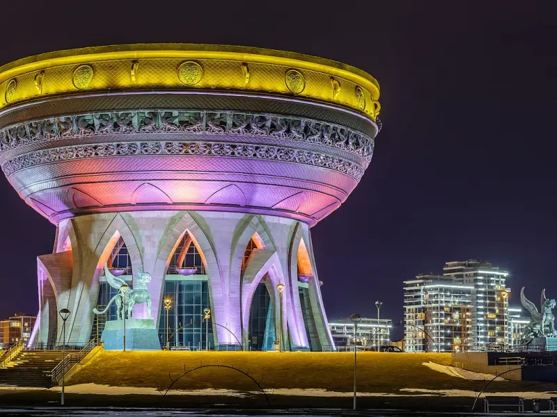 Ночная Казань с разных ракурсов